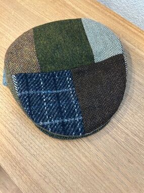 Jonathan Richard Ireland Wool Tweed Patchwork Newsboy Cap NWT